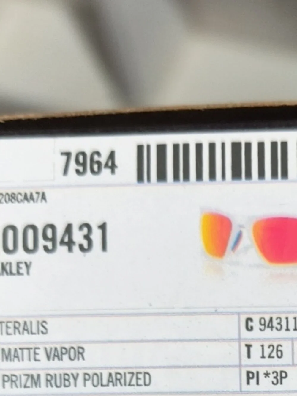 Oakley Clear Frame Sunglasses with Ruby-Red Polarized Lenses